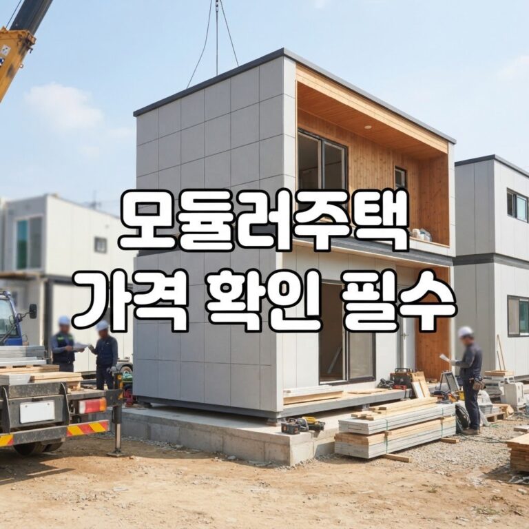 모듈러 주택 평당 가격 비용, 정확히 이렇게 확인하세요