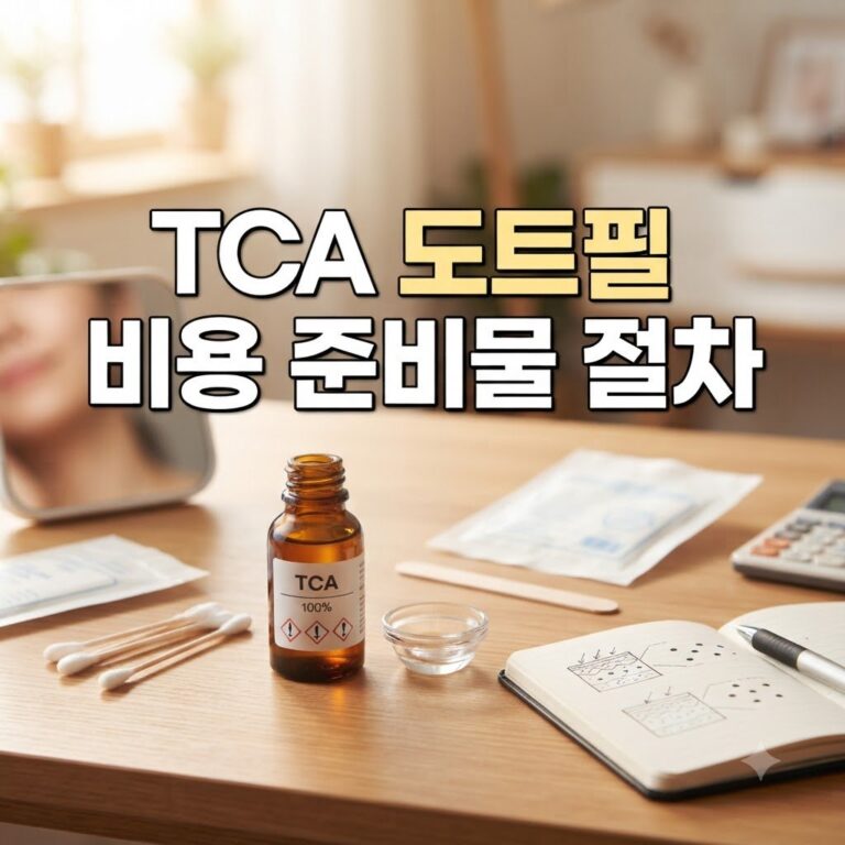 tca 도트필 셀프 비용과 준비물, 절차 한눈에