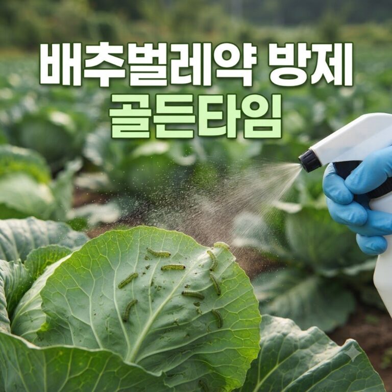 배추 벌레 농약시기 적기 판단법, 안전하게 처리하는 절차
