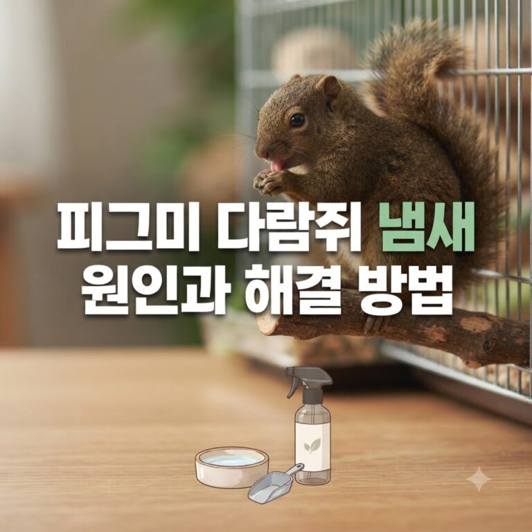 피그미다람쥐 냄새 원인과 제거 이렇게 해결됩니다