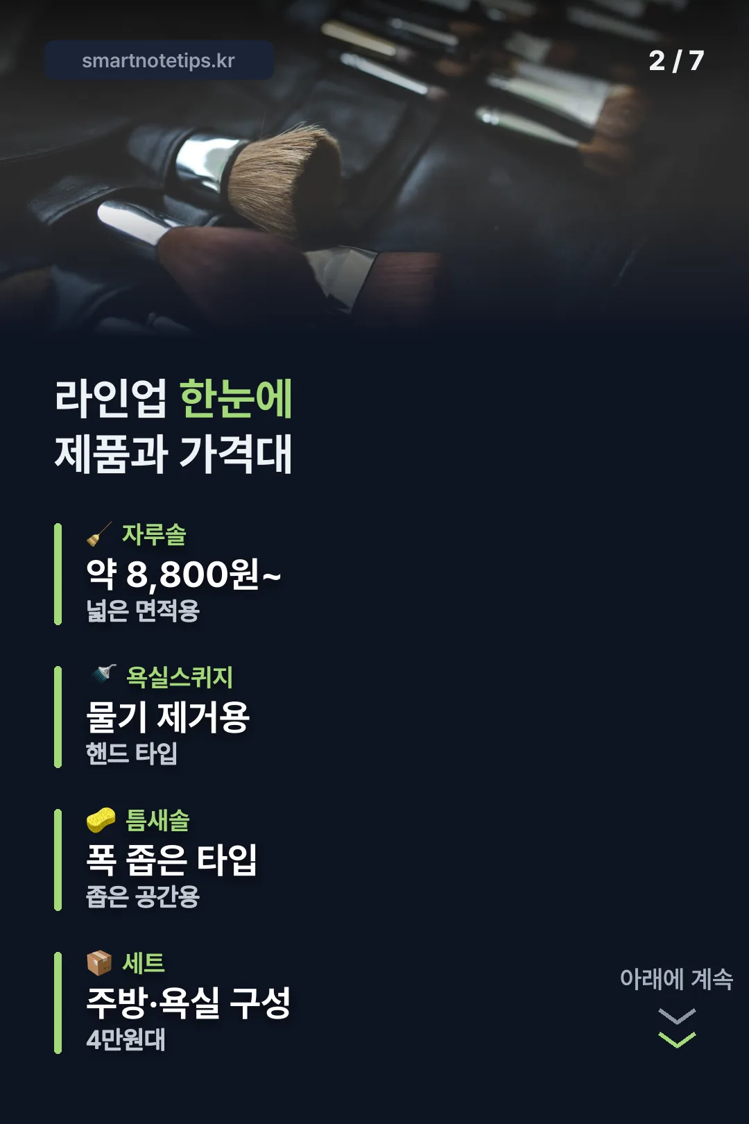 라인업과 가격대