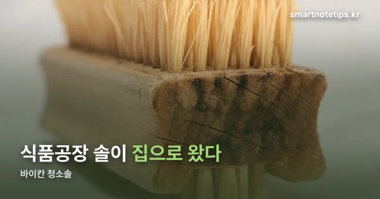 바이칸 청소솔 — 식품공장에서 쓰던 솔이 집으로 넘어온 이유