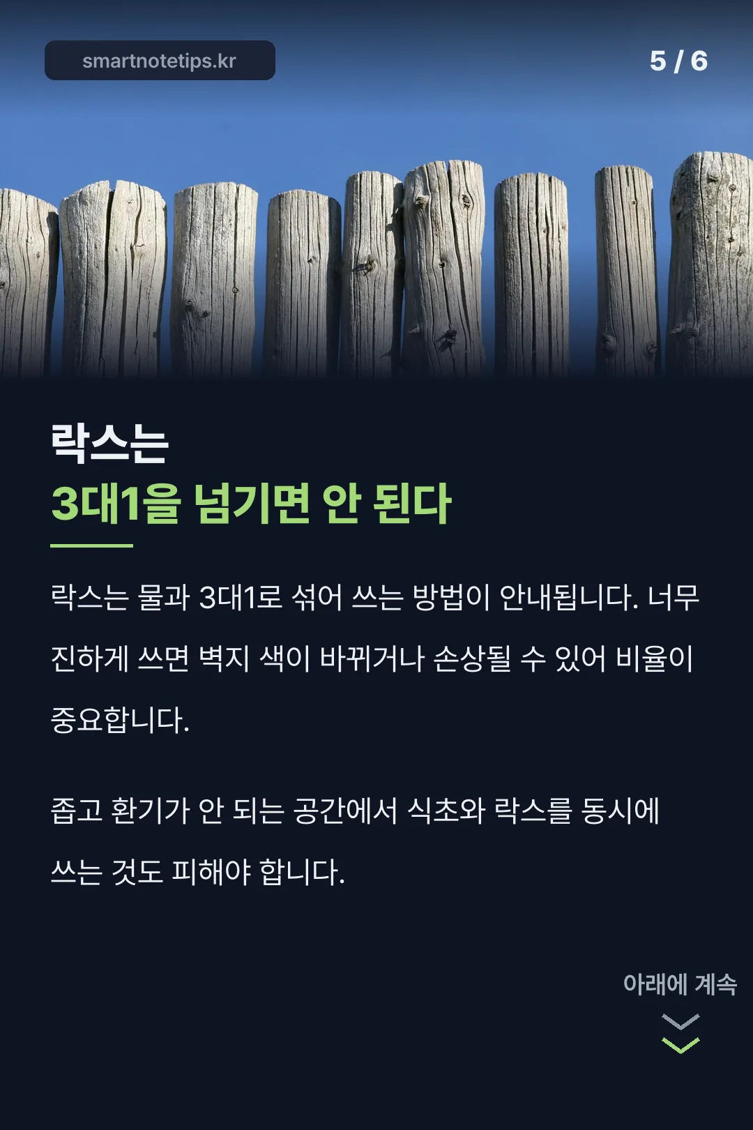 락스 희석 비율